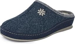 Schawos Chaussons feutrés pour femmes Modèle Lisa