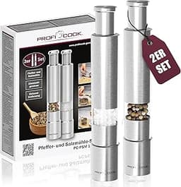 ProfiCook – Moulins sel & poivre inox (x2)