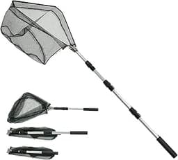 Épuisette télescopique pliable