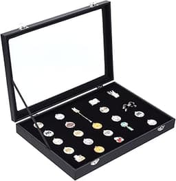 NBEADS Vitrine à Épingles en Bois Noir