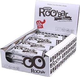 Roo'bar Barres Protéinées Chocolat & Noisette - Bio & Vegan - 16x40g