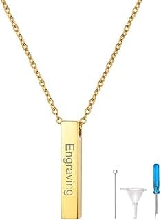 Collier Crémation Urne Prénom Personnalisé