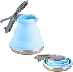 Bouilloire pliable en silicone et acier inoxydable
