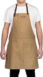 Wanapix Tablier de cuisine personnalisable avec nom et photo