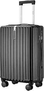 MGOB Valise Cabine 40L Trolley Rigide Valises de Voyage 4 roulettes Doubles Pivotantes et Serrure TSA 55x40x20cm