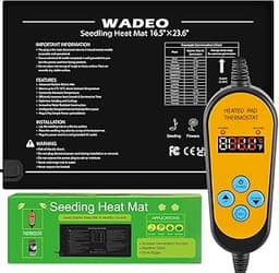 WADEO Tapis chauffant avec thermostat 60×42