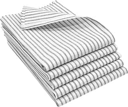 ZOLLNER Set de 5 torchons en Lin mélangé