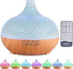 MUOIVG Diffuseur d'Huiles Essentielles, 550ml Ultrasonique Humidificateur