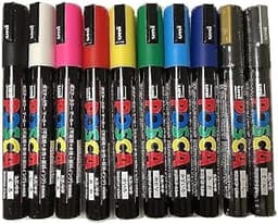 Posca Colouring PC-5M Lot de 10 marqueurs