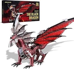 Piececool Dragon Noir métal 3D