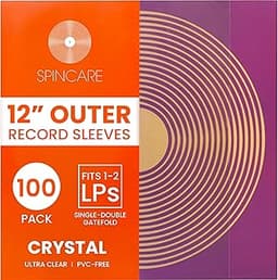 CRYSTAL CLEAR 100 pochettes LP
