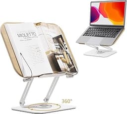 POLESTO Support de livre en bois, réglable