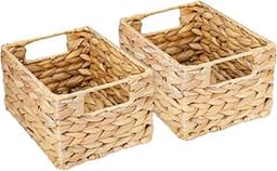 HMF Panier de Rangement en Jacinthe d'Eau