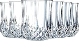 6 verres hauts Longchamp Cristal d’Arques