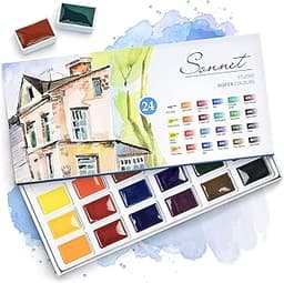 Aquarelles Sonnet – 24 godets
