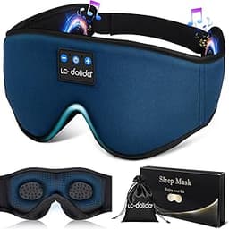 LC-dolida Masque de Sommeil avec écouteurs Bluetooth V5.4