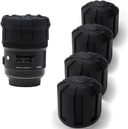 Digislider Lot de 4 bouchons d'objectif universels en silicone