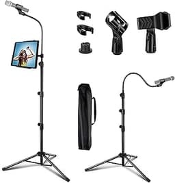 LIUGAST Pied de micro avec support smartphone