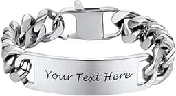 Gourmette PROSTEEL personnalisée