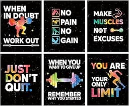 Affiches de motivation pour salle d'entraînement