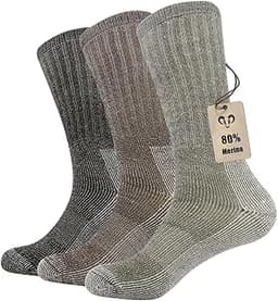 Chaussettes mérinos par 3