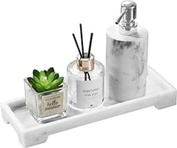 Luxspire Plateau Décoratif Rectangulaire en Résine