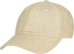 Casquette lin brodée
